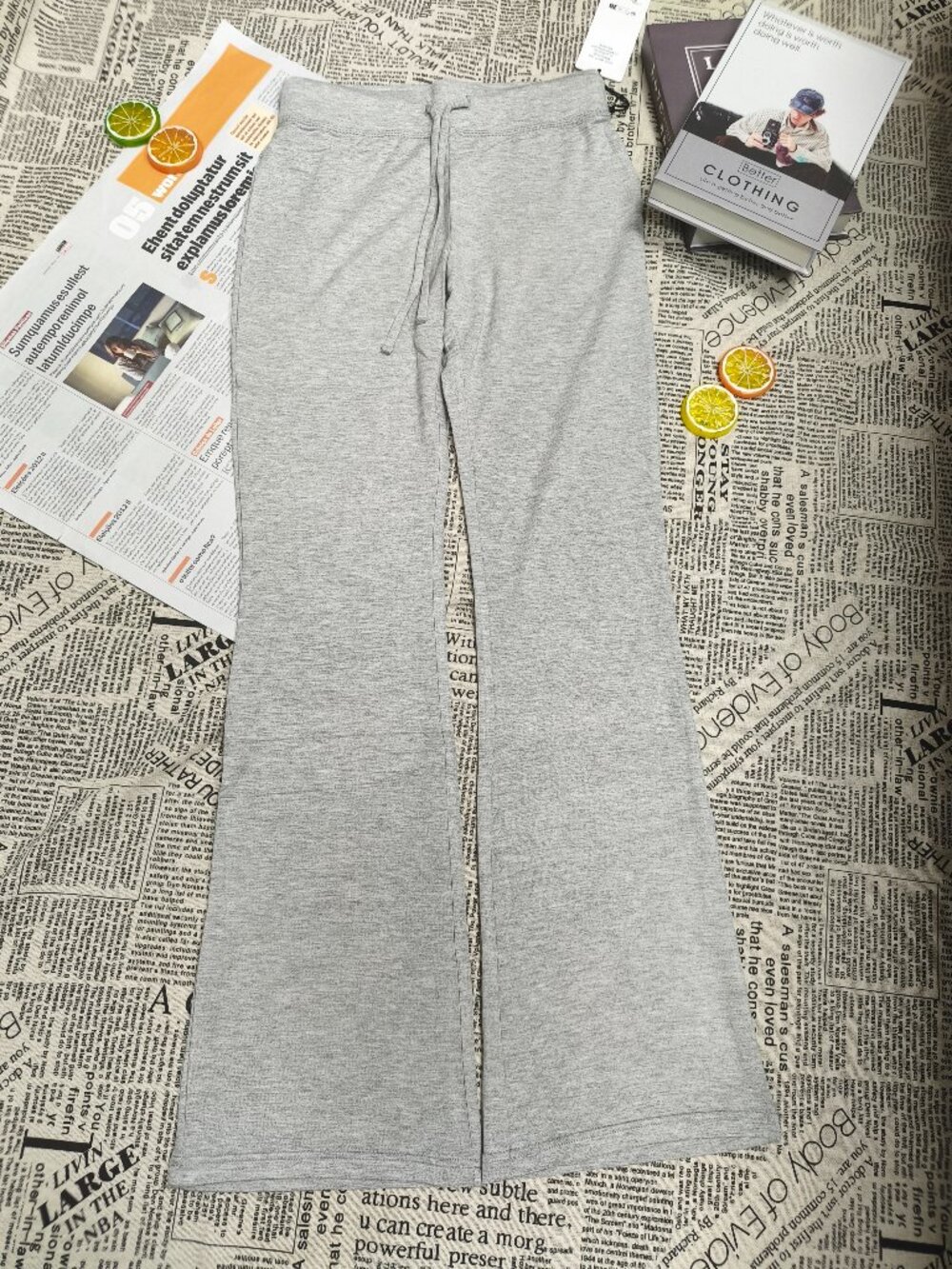 Soft Alo Yoga Sway Bootcut Sweatpant🧘🏻Athletic Heather Grey Cute Clean🔥S-M - Picture 4 of 7
